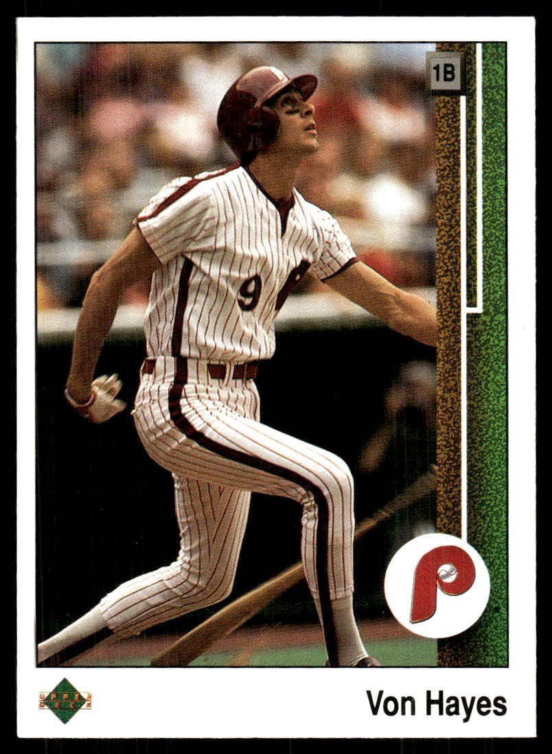Von Hayes 1989 Upper Deck #246 Phillies FREE SHIPPING StackedPacks