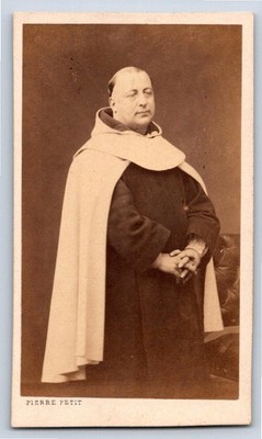CDV 1865 Vater Hyazinthe, Ordensmann Karmel exkommuniziert Foto Portrait Peter Petit