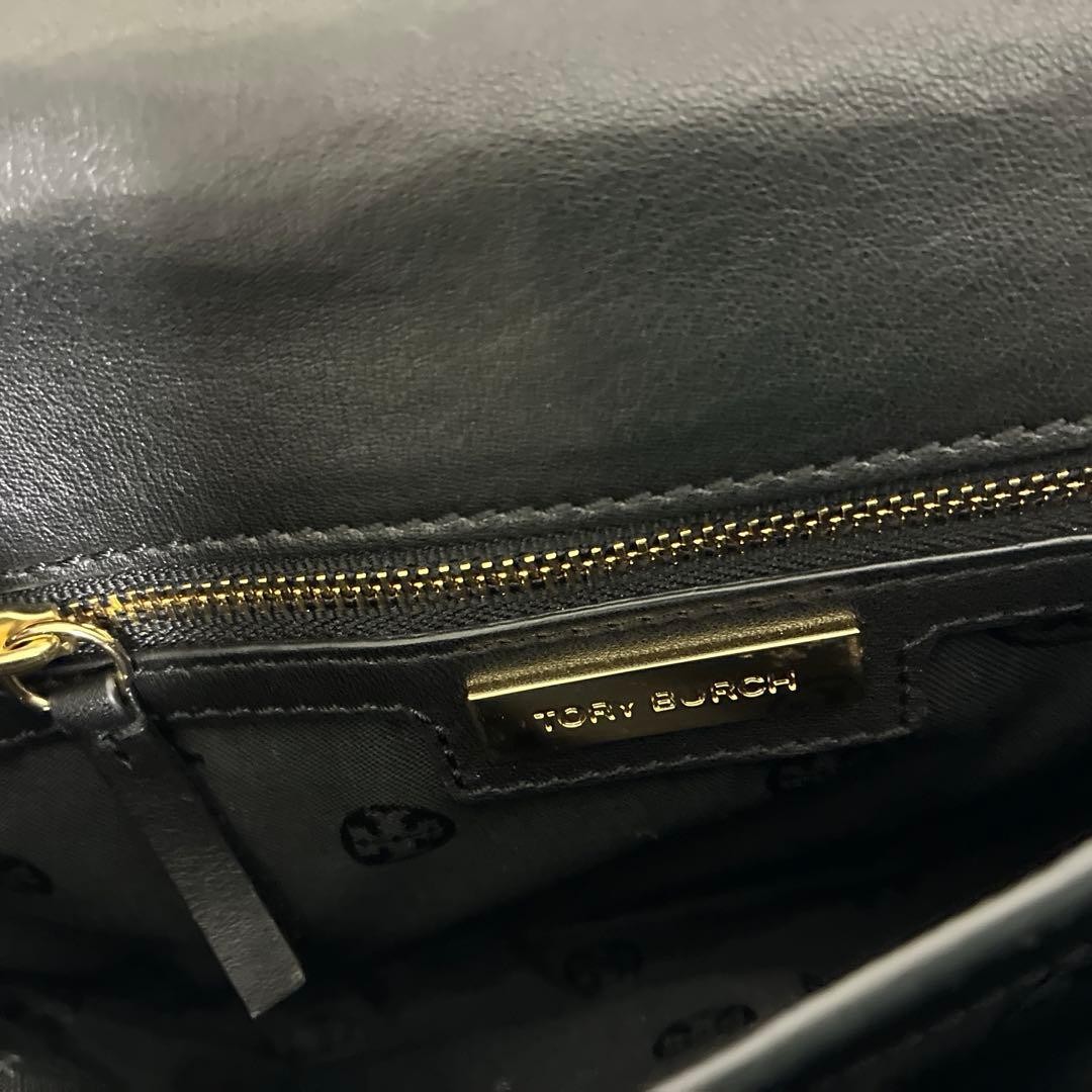 Tory Burch 2-way Chain Shoulder Bag Leather Black Women's From Japan thumbnail 15