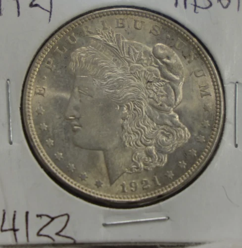 1921 US Morgan Silver Dollar $1 Unc