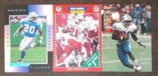 BARRY SANDERS lot (3) Complete Player Pro Set Rookie Picture Perfect Lions