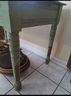 Primitive Farm Table Desk Old  Green Paint  — photo 9