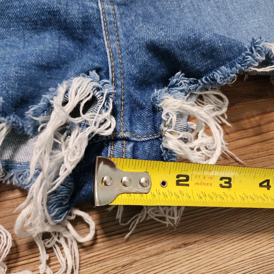 Pantalones cortos de jean ROXY para mujer 30 azul corte Foto 3 de 4