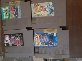 Lot Of 8 Nes Games Mario Bros Duck Hunt Rare Vintage Baseball 3 And 5 Screw Case