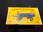 Vintage Matchbox - 40 Hay Trailer & Box -  Boxed Lesney