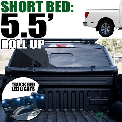 #ad Topline For 2004 2015 Nissan Titan 5.5#x27; Bed Lock amp; Roll Tonneau CoverLED Lights $170.00