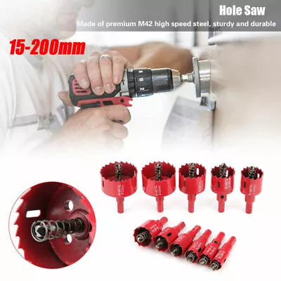 1xBi Metal M42 Hole Saw Cutter Pilot Drill Bit For Iron Aluminium
