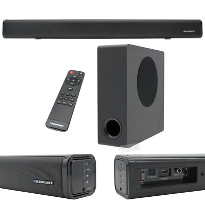 Blaupunkt 2.1 Soundbar & Subwoofer HDMI ARC & CEC Bluetooth AUX-IN 60W RMS LED