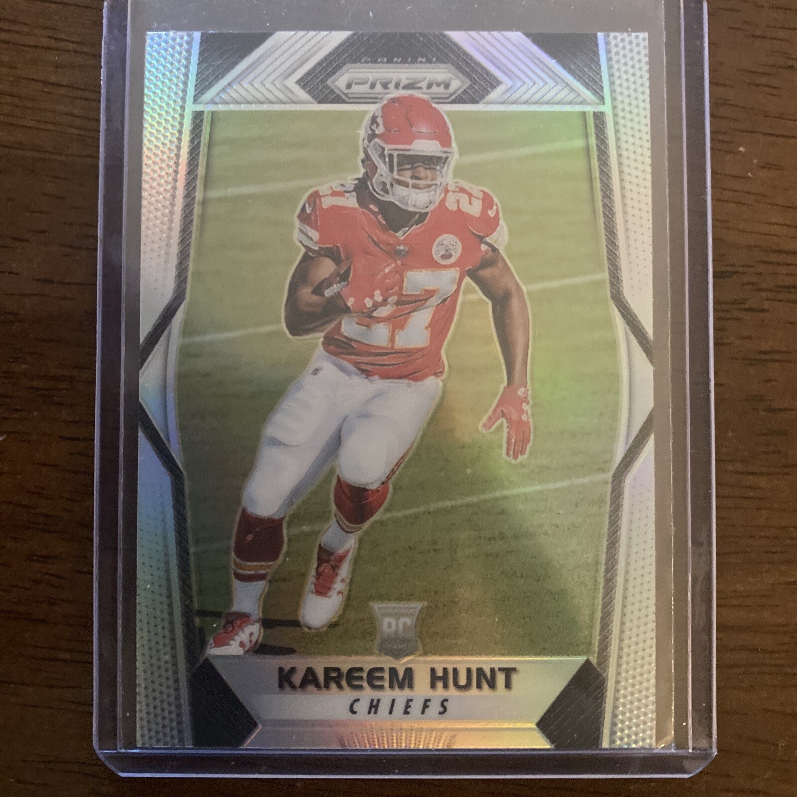 2017 Prizm Silver Rookie RC #253 KAREEM HUNT Cleveland Browns Sharp Corners