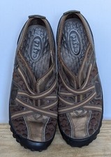 Clarks Privo Womens Size 8 Med Shoes Elastic Strap Bronze Brown Quilted Slip On