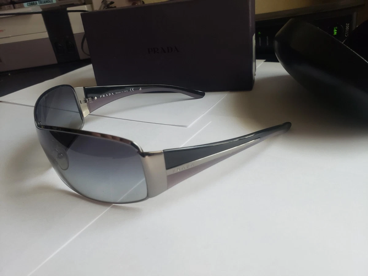Vintage Prada SPR 54G Sunglasses Balck Shadow W OG Case Receipt