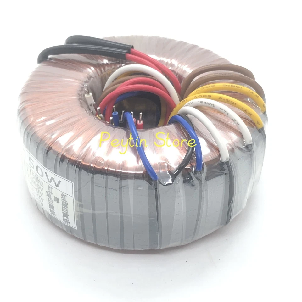 1Pc 150W Input 220V Output 260V-0-260V 6.3V 12V 8V Toroidal Transformer - Image 4 of 4