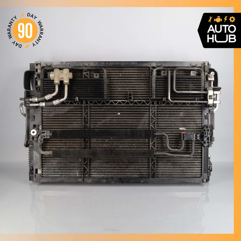 Mercedes W216 CL63 S63 2008 AMG radiador de refrigeración aire acondicionado condensador enfriador de aceite fabricante de equipos originales Foto 2 de 4