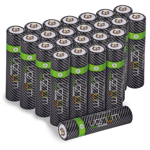 Venom Rechargeable AAA Batteries - High Capacity 800mAh 1.2V NiMH - Pack of 24 - Picture 5 of 11