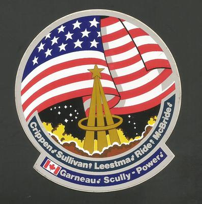 NASA SHUTTLE CHALLENGER 41-G  CREW PATCH SPACE DECAL STICKER 3 1/2'' 