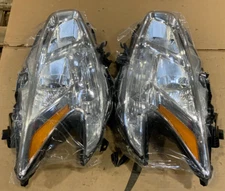 Headlights For 2009-2014 Nissan Maxima Sedan Chrome Projector Lamps Left+Right