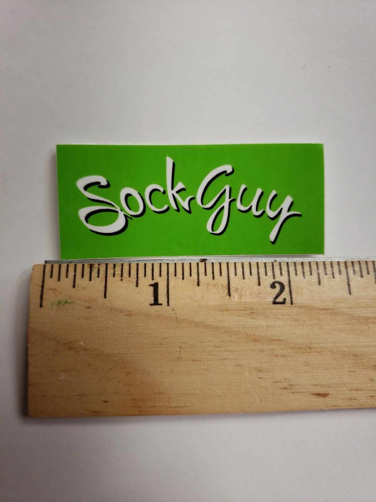 2.25" Green SOCK GUY Sticker Decal - BMX MTB Biking Cycle Ro