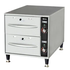 Omcan USA 48884 (Fw-Cn-0002) Narrow Drawer Warmer, Double Freestanding
