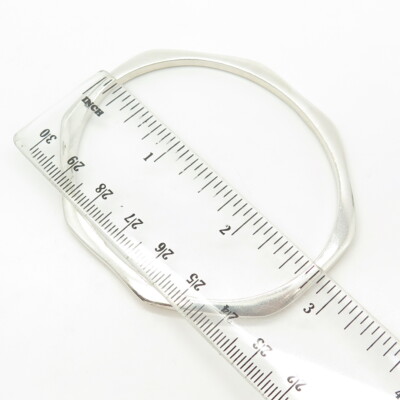 925 Sterling Silver Vintage Bangle Bracelet 7.75