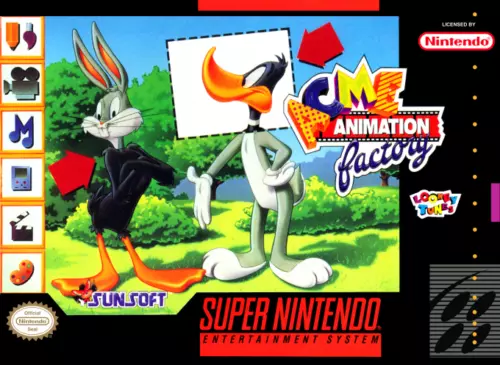 ACME Animation Factory FRIDGE MAGNET SNES Super Nintendo Video Game Box