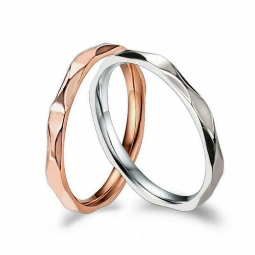 Engineer Iron Ring Stainless Steel Rose Gold Colour 2mm Wedding Ring Polished - Picture 1 of 26