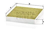 Mann-Filter FP 2141 Filter, Innenraumluft FÜR CitroËN Fiat Holden Isuzu Mitsubis