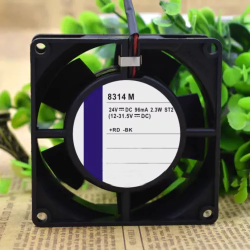 EBMPAPST 8cm 80x80x32mm 8314 M 24V 2.3W Silent Axial flow Heat resistant fan
