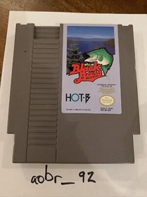 The Black Bass NES Cartridge Tested Authentic and Box