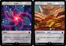 10 Token Cards - COPY / FOOD - Universes Beyond: Doctor Who - Magic MTG FTG