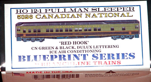 KIT CAMA PULLMAN HO BRANCHLINE TRAINS 5326 12-1 GANCHO ROJO NACIONAL CANADIENSE | Zustand: New