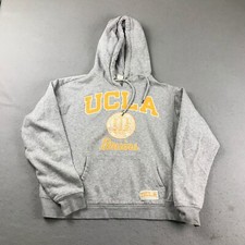 UCLA Bruins Hoodie Mens Medium Gray Pullover NCAA Hooded Sweatshirt