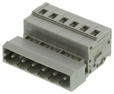 2PC WAGO - 231-606 - Pluggable Terminal Block, 5 mm, 6 Positions, 28 AWG, 12 AW