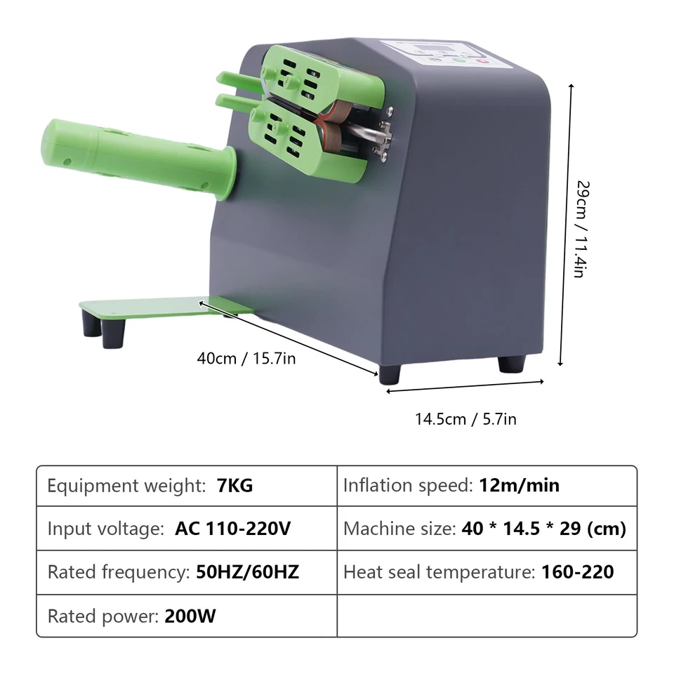 Air Bubble Maker Machine Bags Wrap Air Cushion Films Machine Air Pillow Inflator - Image 4 of 4