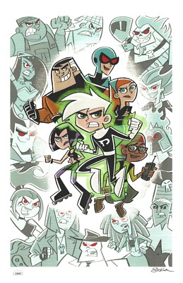 Stephen Silver Signed 11x17 Danny Phantom Art Print Authentic