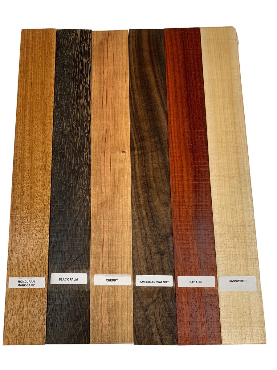6 Pack Combo,Variety Species Thin Stock Lumber Board Wood