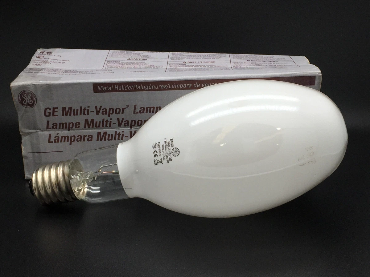 GE Multi Vapor Lamp Metal Halide MVR400 C U 40 400W E40 3700K 85951 Coated