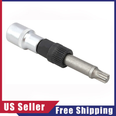Alternator Clutch Pulley Removal Bit 1/2'' T50 Torx Spline 33 Teeth Pulley Socket