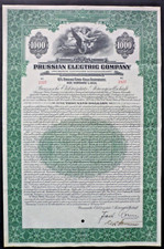 USA:   Preussische Elektrizitäts-AG, New York Gold-Bond  1000 $  1929