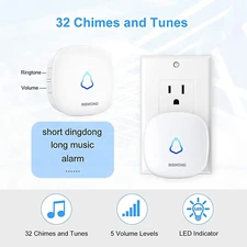 Wireless Motion Sensor Door Chime: Business Entry Doorbell Indoor Motion Dete...
