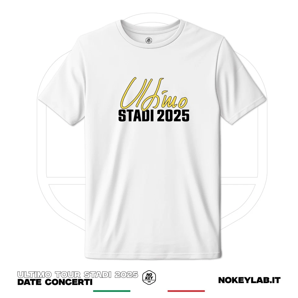 T-shirt Ultimo Tour Stadi 2025 – Date Ufficiali Concerti Maglia Fan Uomo Donna - Imagen 3 de 4