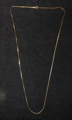 extralange (92 cm) Vintage-Schlangenkette aus echtem 333er Gelbgold (8 Karat) - Bild 1 von 4