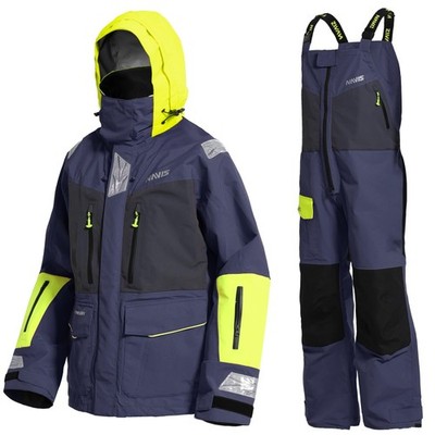 Navis Small Men PRO Sailing Jacket Waterproof Offshore Pants Hi-Vis Hoodie Set