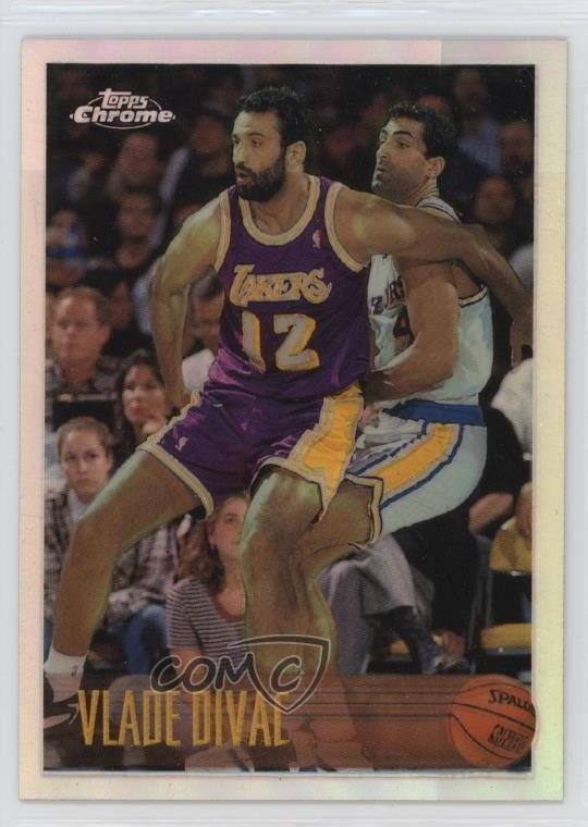 1996-97 Topps Chrome Refractor Vlade Divac #39R HOF 15eb