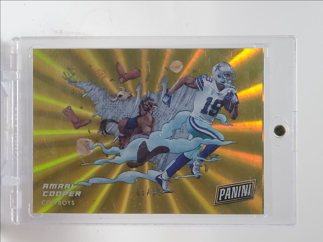 AMARI COOPER 2020 PANINI FOOTBALL ON THE HORIZON GOLD COWBOYS /10 Q5159