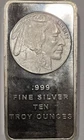 **SilverTowne 10 oz Buffalo .999 Silver Bar - Raw