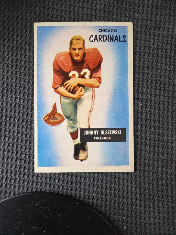 1955 Bowman Football #3 JOHNNY OLSZEWSKI - CHICAGO CARDINALS