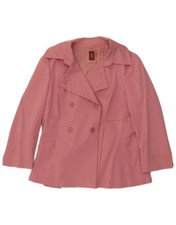 Giacca blazer donna doppiopetto Dondup IT 46 grande rosa cotone BJ25