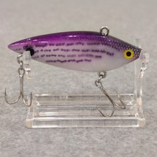 Cordell Fishing Lure Purple White Scale Pattern Treble Hooks Bass Trout