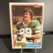 1981 Topps Mark Gastineau New York Jets Football Rookie  Card #342. rookie card picture