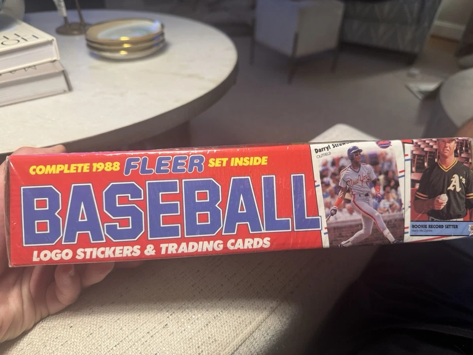 Juego completo de béisbol Fleer 1988 en caja de color de fábrica (estado casi nuevo/como nuevo) Foto 2 de 4